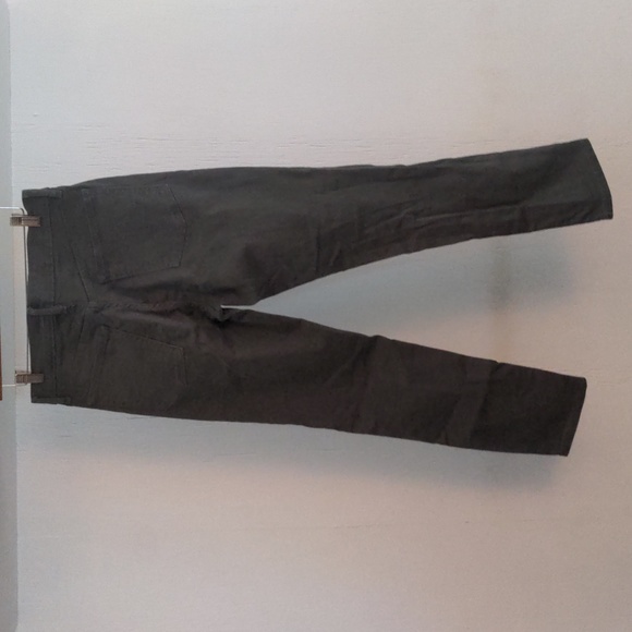 Gap Women's 4/27 Girlfriend Jeans Olive Green Distressed Stretch Denim - Picture 6 of 9